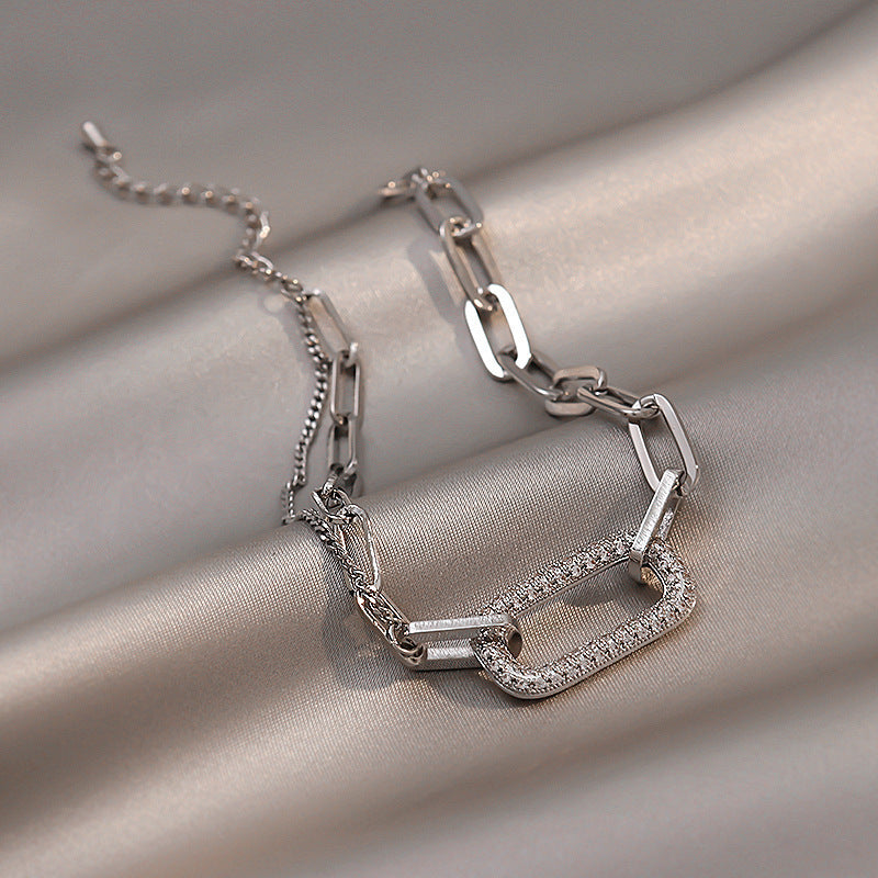 Women's Affordable Luxury Fashion Simple Rhinestone Personalized Bracelets