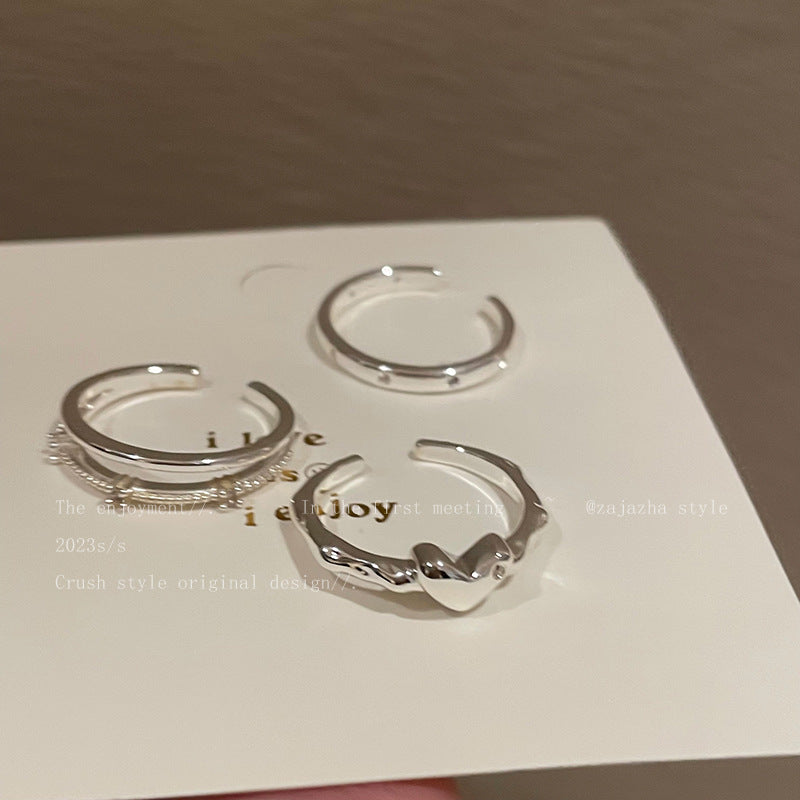 Light Luxury Minority Simple Double Layer Twin Love Bracelets