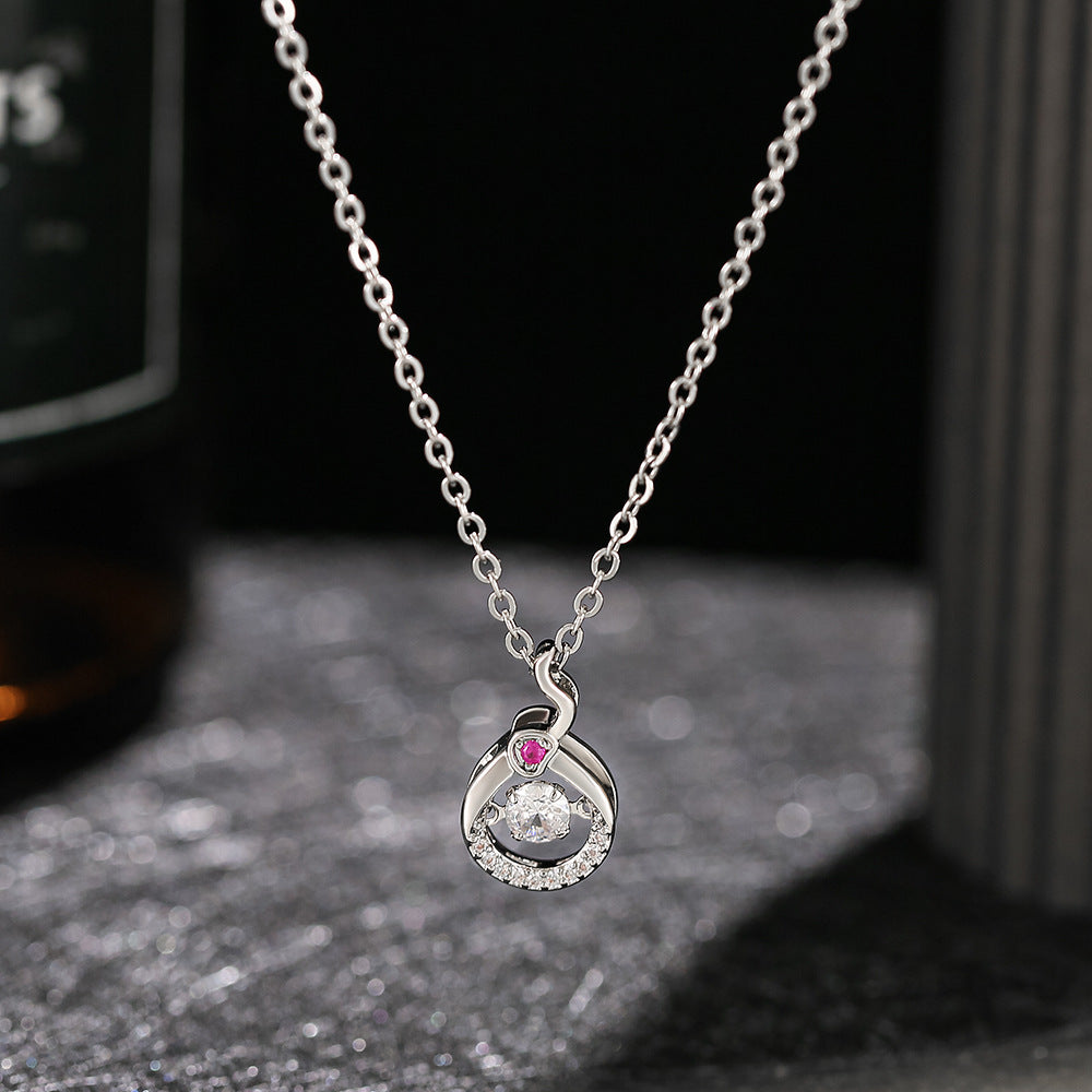 Zodiac Smart Female Personality Titanium Steel Necklaces