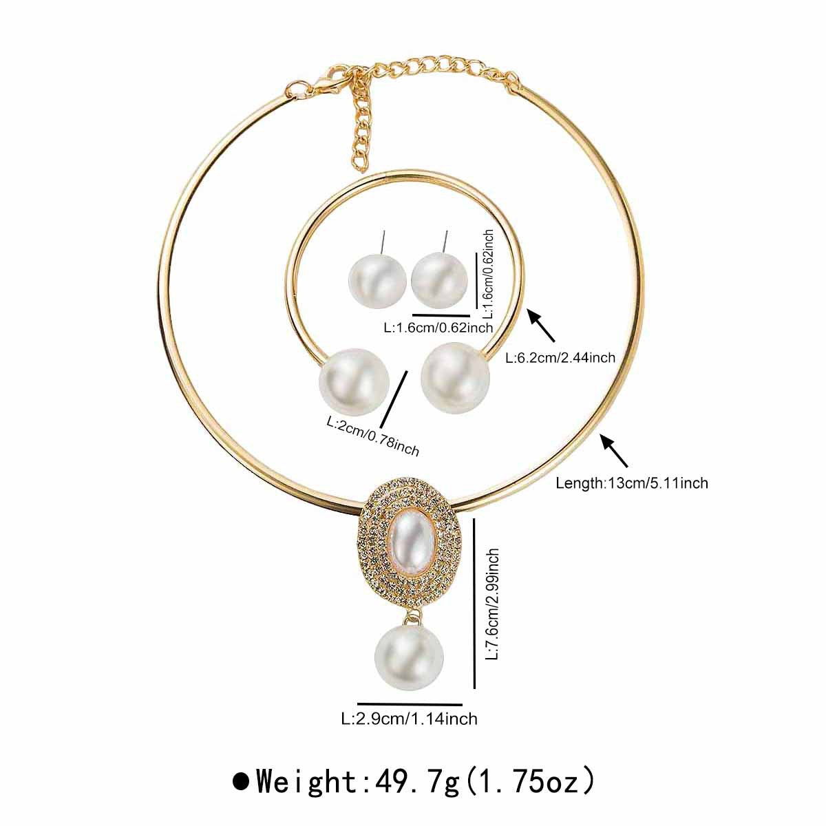 Wedding Versatile Imitation Pearl Short High-key Dignified Exquisite Necklaces
