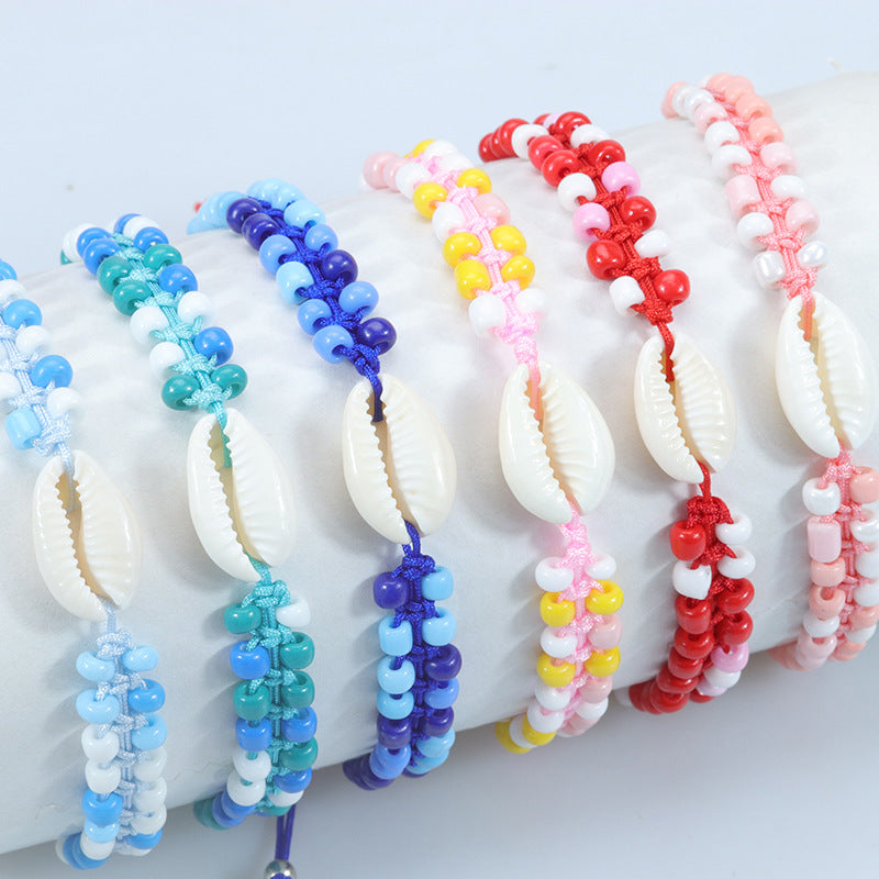 Bohemian Style Bead Woven Hand Strap Bracelets