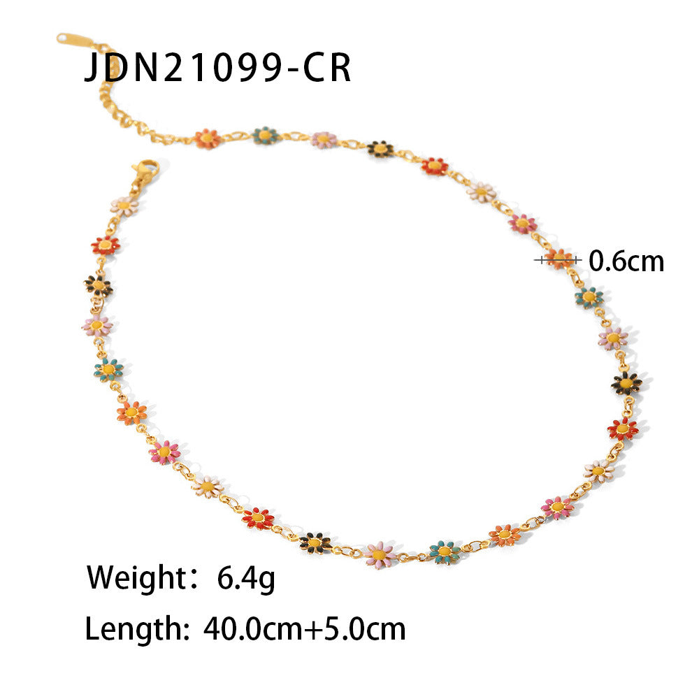 Little Daisy Chain Stainless Steel Fashionable Creative Bracelets