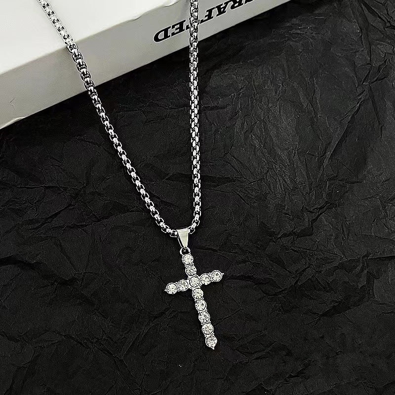 Croix de diamant pour femmes et hommes pour colliers Hip Hop personnalisés à la mode