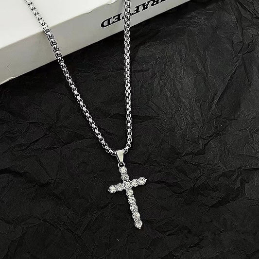 Croix de diamant pour femmes et hommes pour colliers Hip Hop personnalisés à la mode