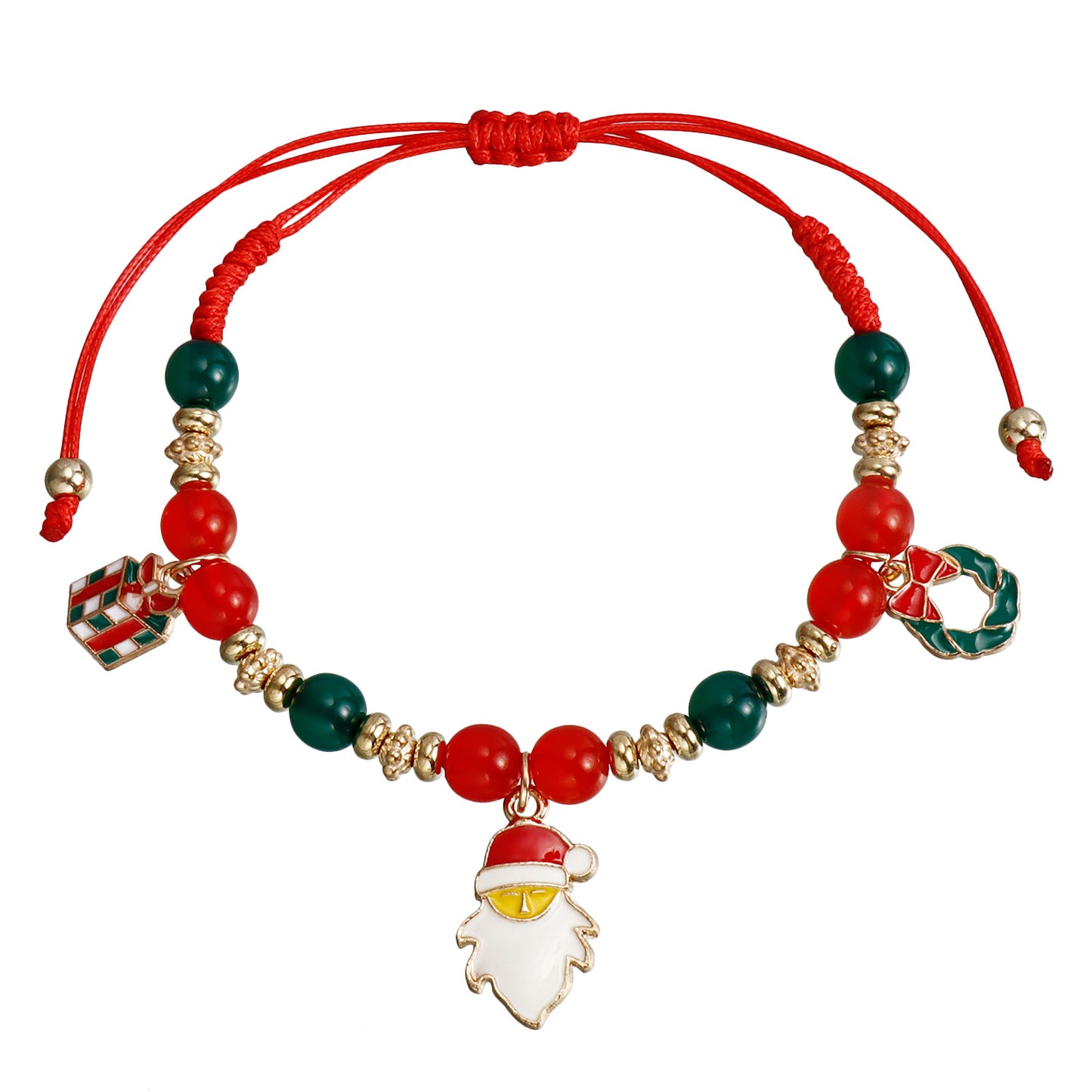 Ensemble de perles tissées à la main, ornement de noël, Bracelets bonhomme de neige et élan