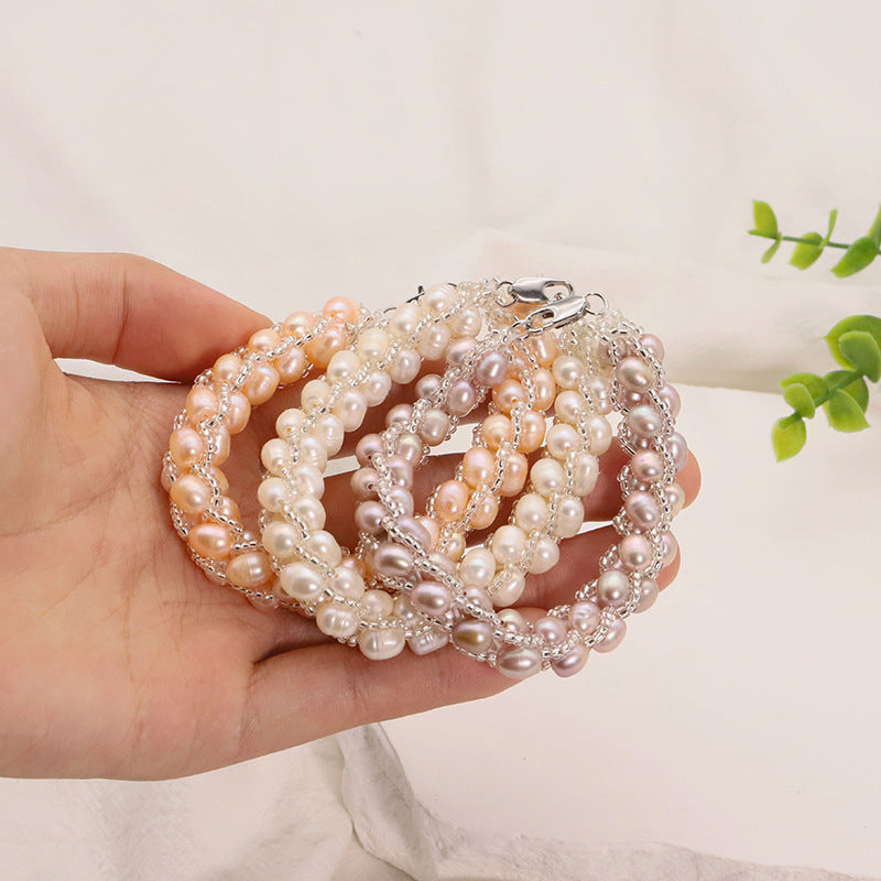 Pearl Natural Design Light Luxury Minority High-grade Bracelets