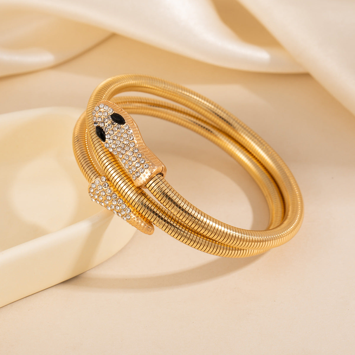 Women's Exaggerated Personalized Fashion Simple Snakelike Winding Vintage Bracelet