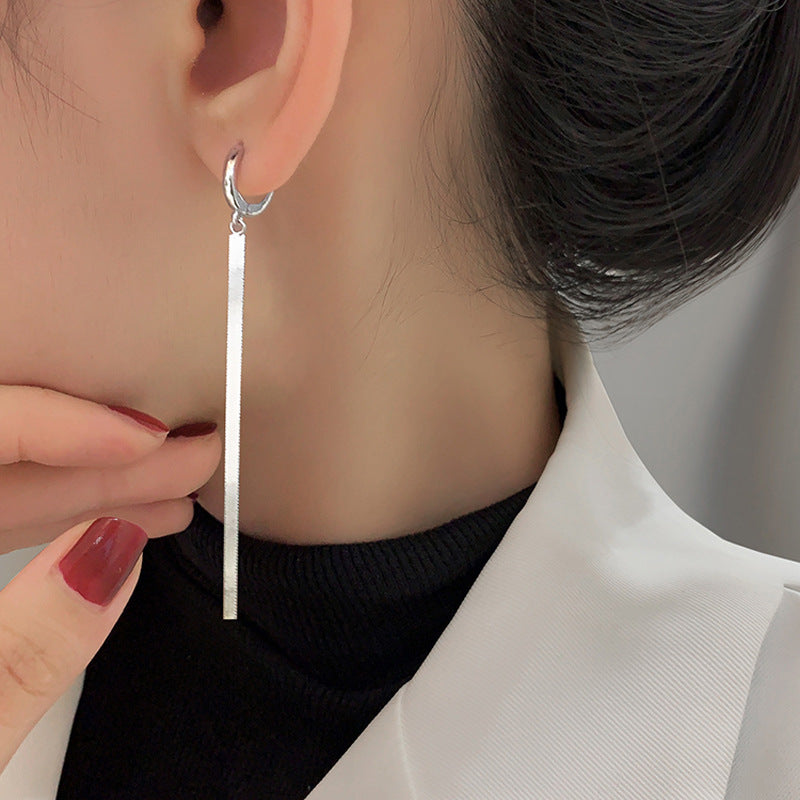 Korean Style Elegant Super Shiny Blade Earrings