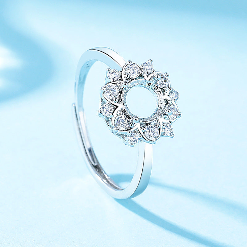 Women's Open Setting Empty Holder Inset More Sizes Imitation Rings
