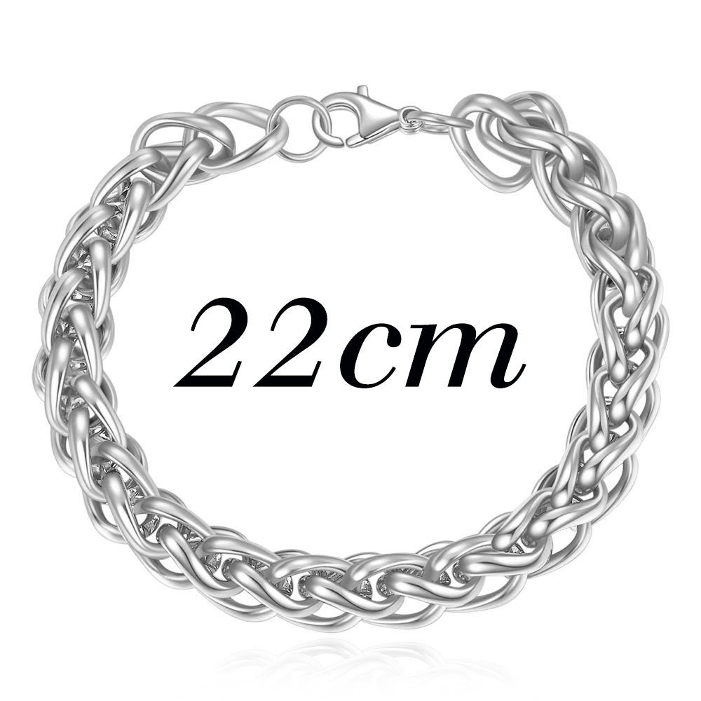 Men's Stainless Steel Basket Chain Color Fashion Bracelets