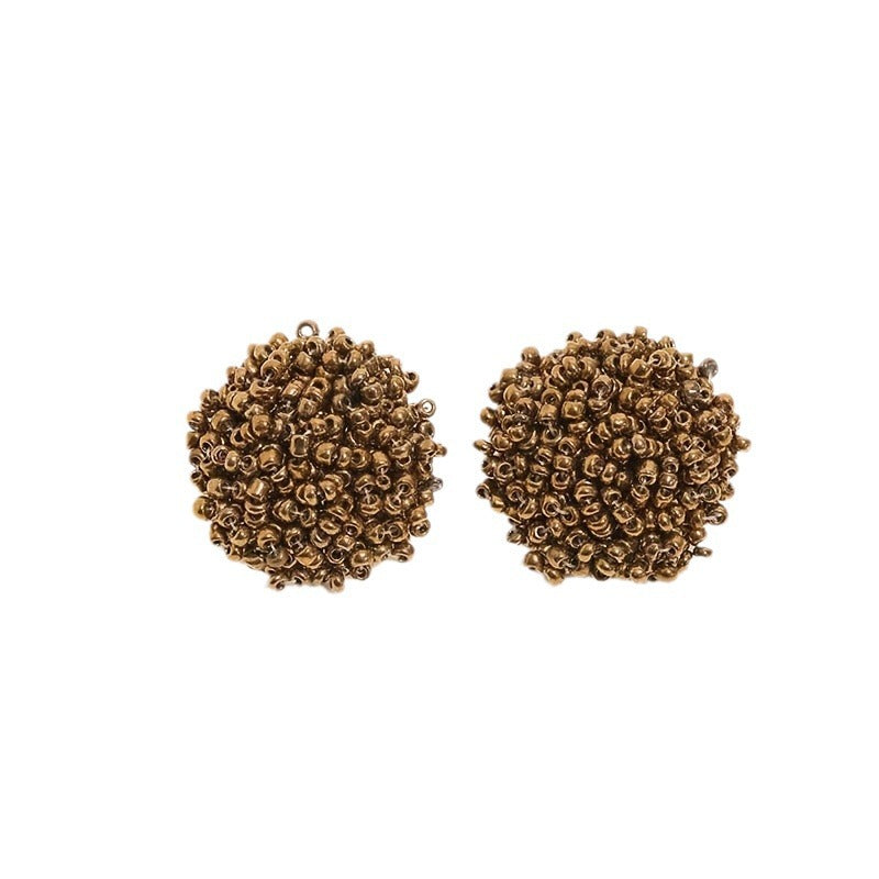 Bohemian Classic Bead Woven Handmade Popular Stud Earrings