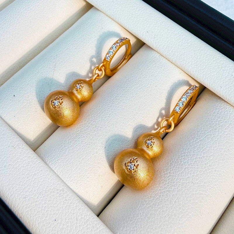 Gold Retro Affordable Luxury Niche Chinese Earrings
