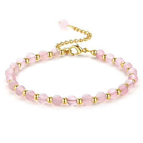 Natural Stone Adjustable Beaded Fashionable Maternity Moonstone Bracelet