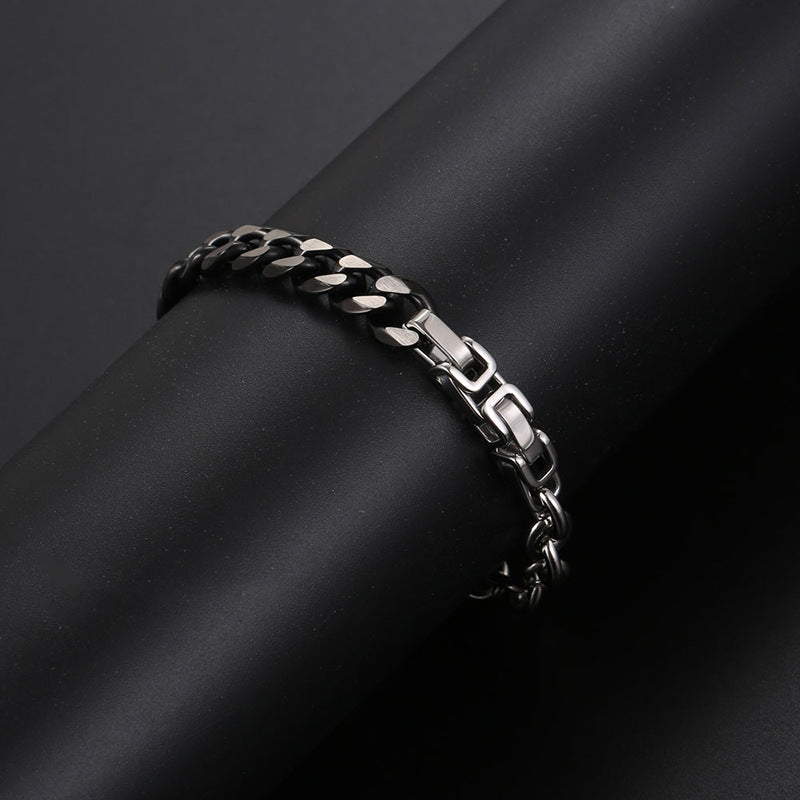 Men's Chain Titanium Steel Personality Stitching Hip Hop Bracelets