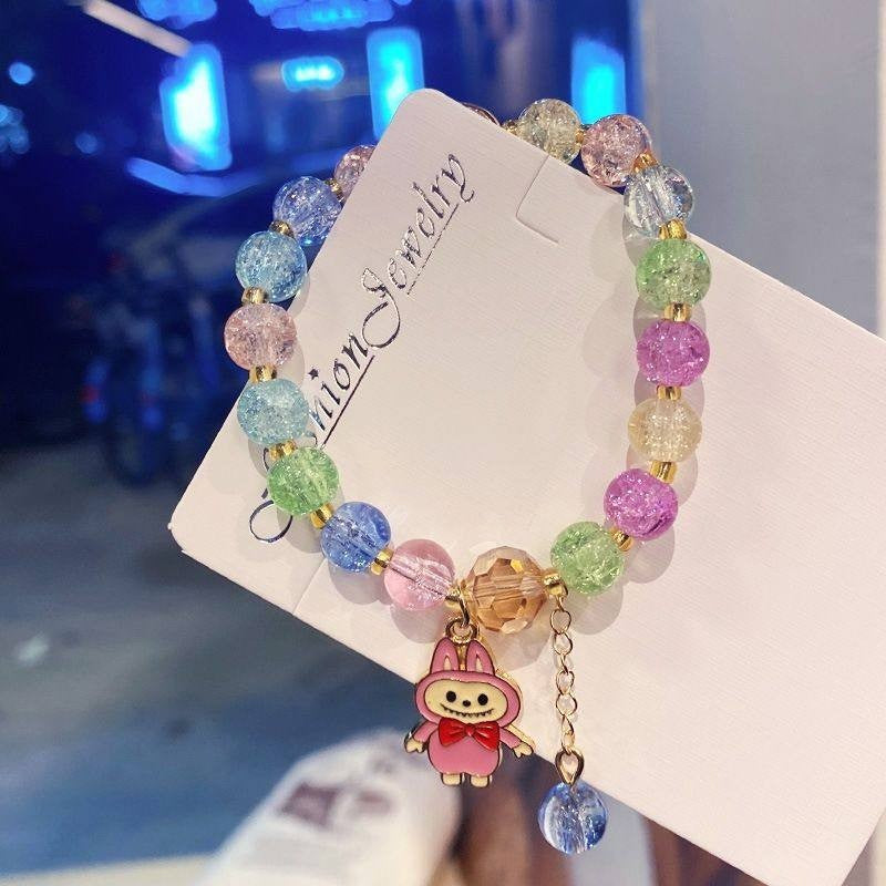 Super Fairy Camellia Crystal String Beads Color Small Daisy Female Bracelets