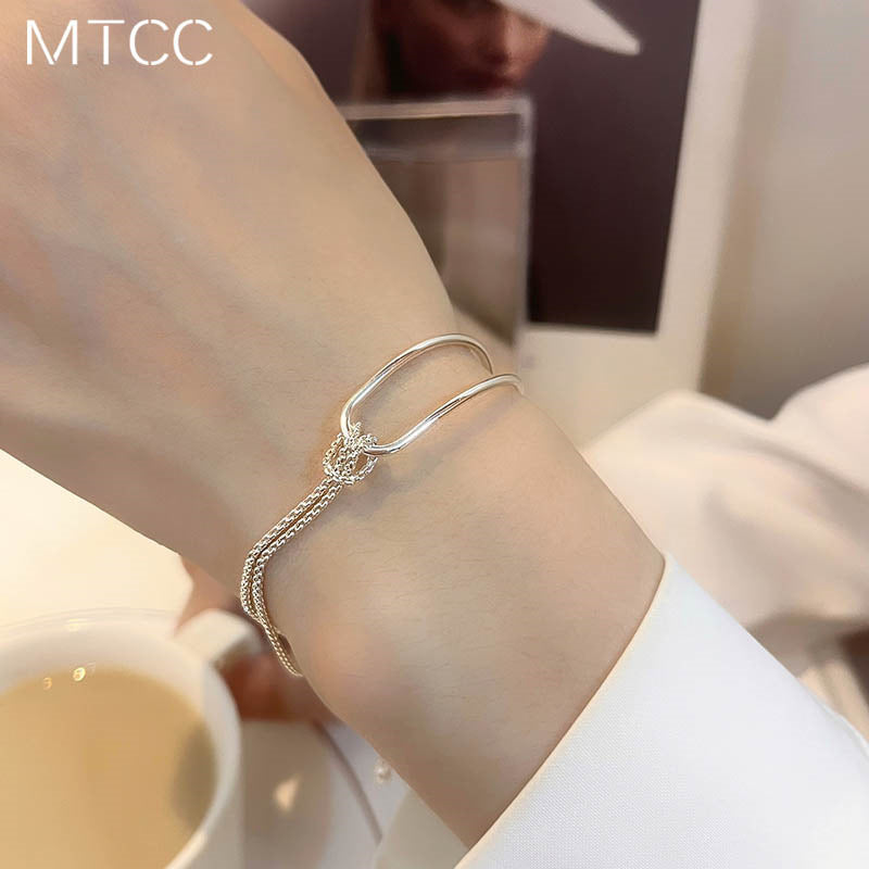 Bracelets de personnalité noués de Style Simple pour femmes, de haute qualité