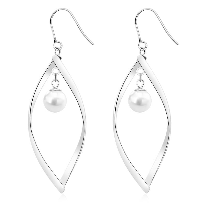 Women's Hook Simple Fashionable Temperamental Geometric Titanium Pendants