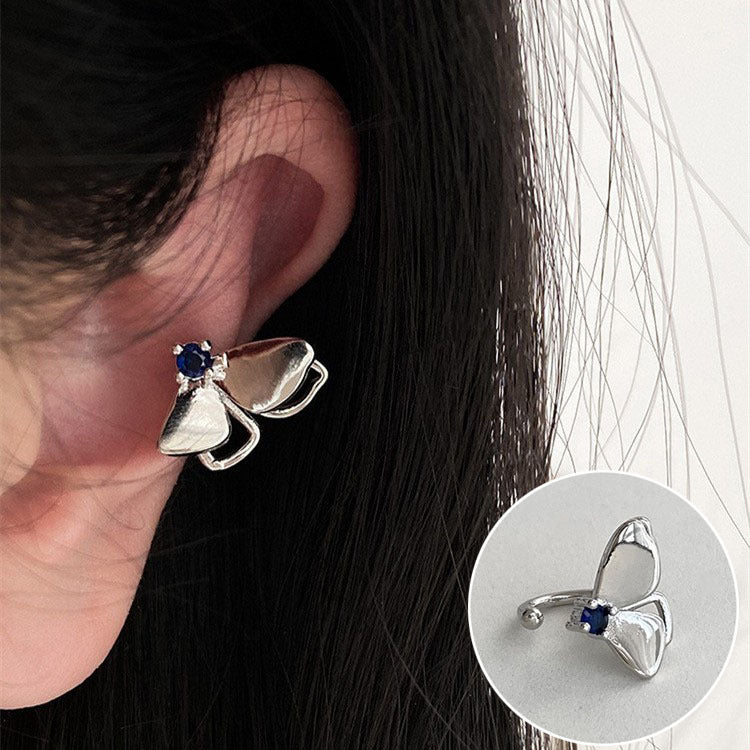 Women's Simple Lines Cross Bone Double Layer Small Sweet Rings