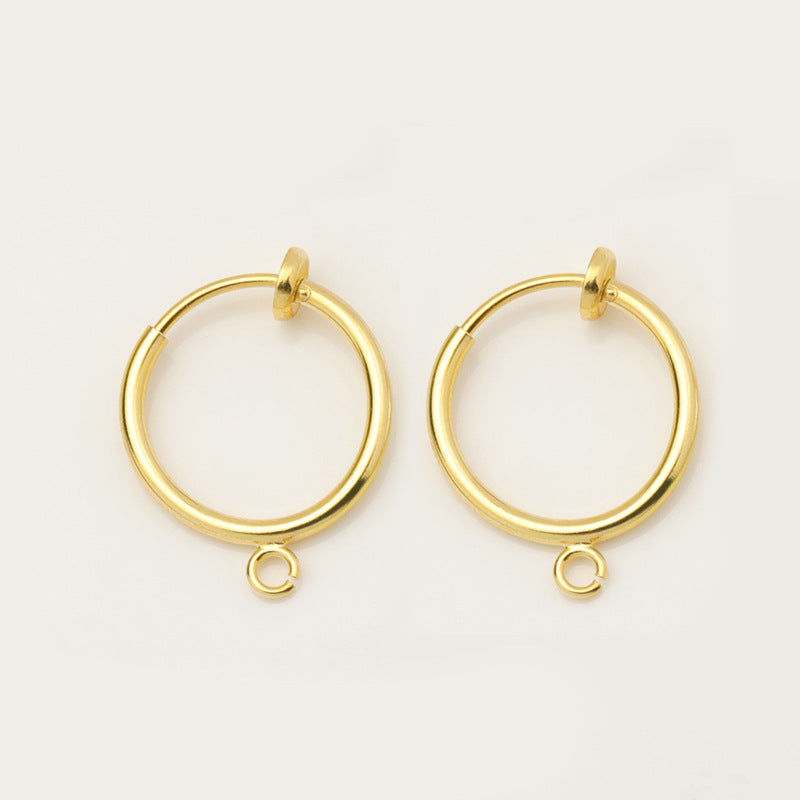 Korean Style Circle Personalized Simple Round Ear Clip