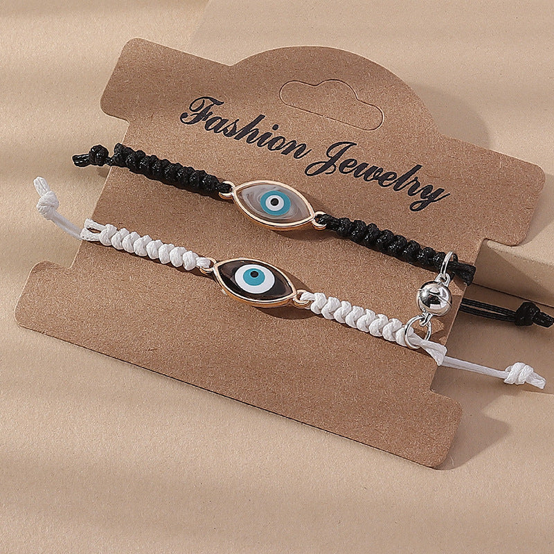 Tissage En Noir Et Blanc Sangle De Transport Bracelets Oeil Du Diable