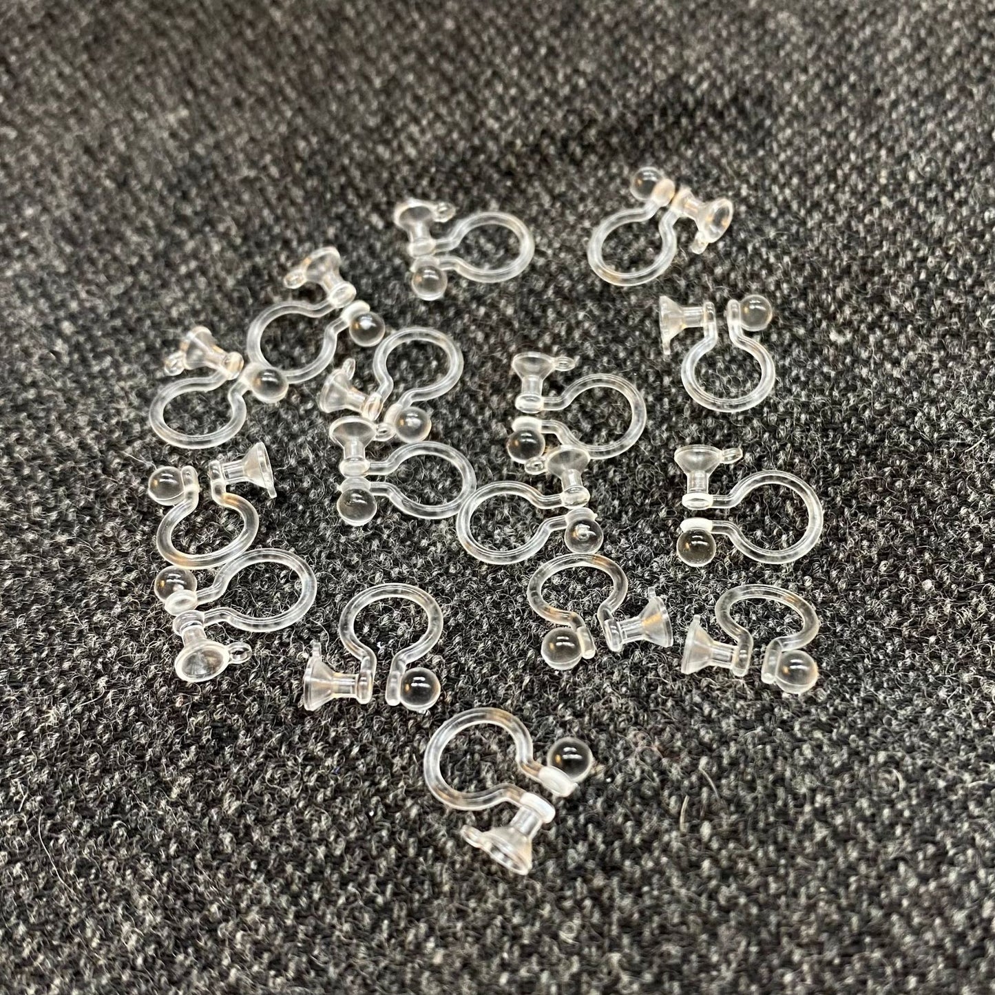 Fashion Trendy Resin Converter Plastic Transparent Ear Clip