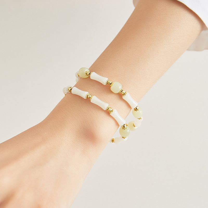 Bracelets de mode nationale de style chinois en jade naturel