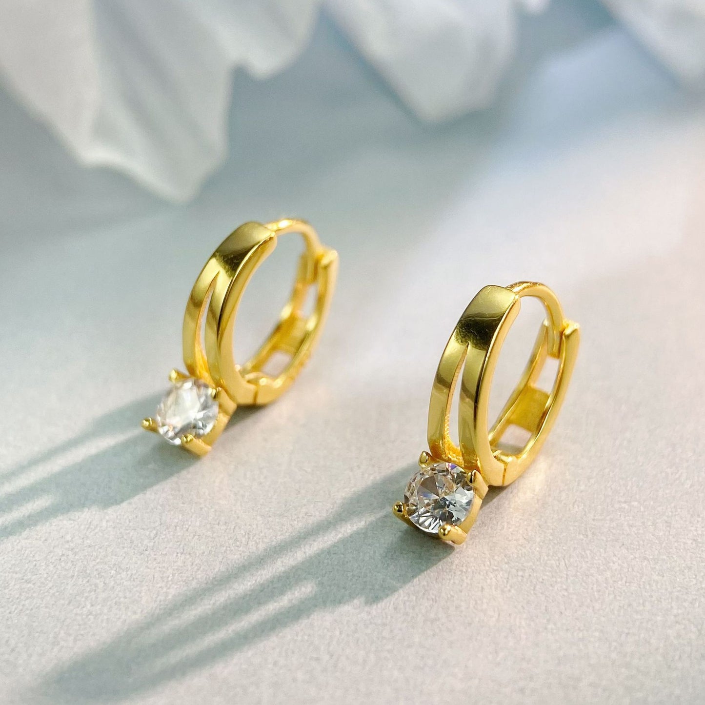 Luxury Minimalist Sterling Sier Gold Plated Earrings