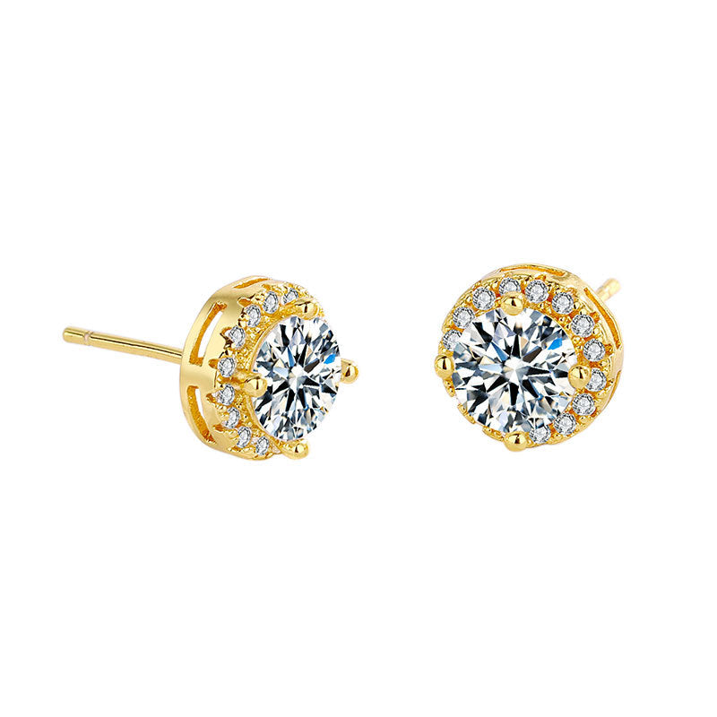 Women's Diamond Small Ear Simple Niche Design Earrings