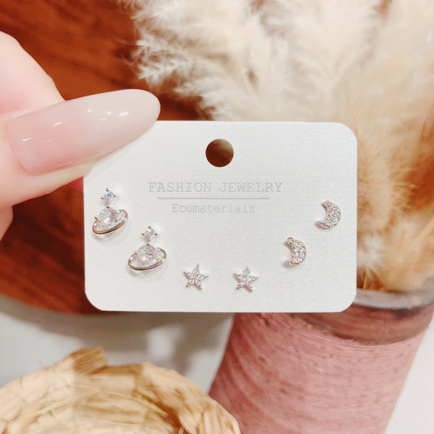 Summer Planet Creative Niche Design Advanced Stud Earrings