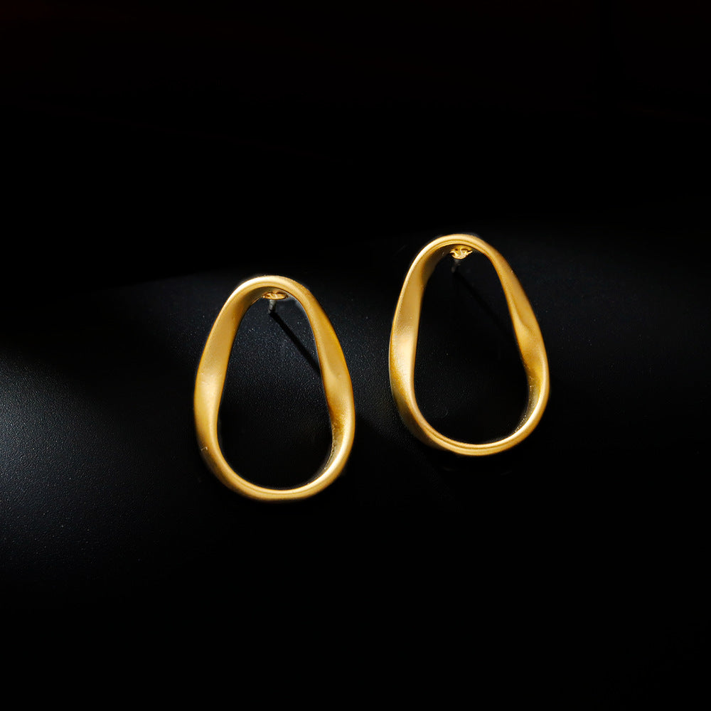 Geometric Female Niche Matte Stylish Simple Earrings