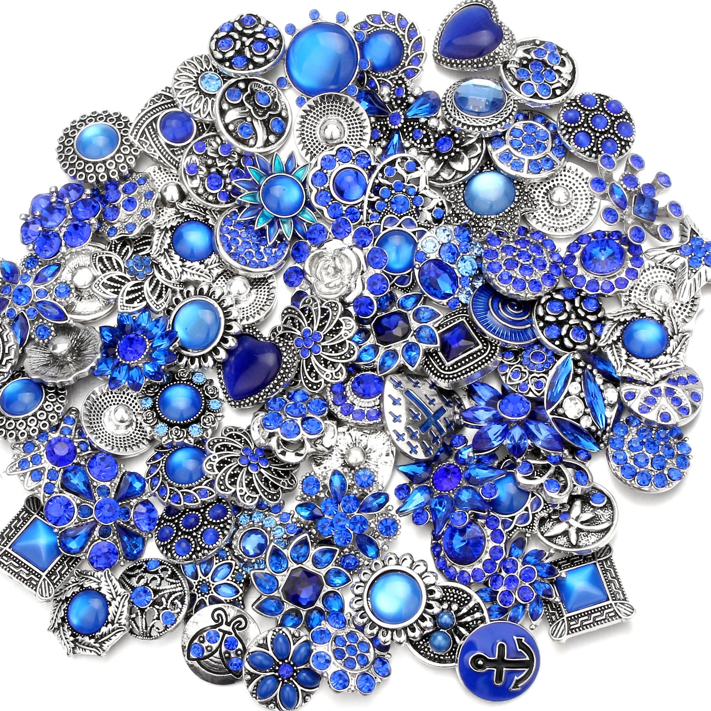 Versatile Solid Color Spot Drill Buttons Bracelets