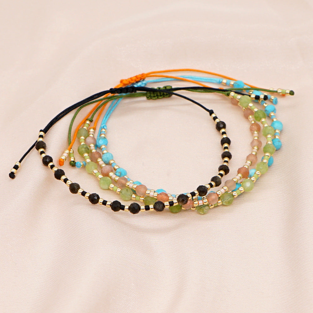 Women's Bohemian Style Personality Stone Bead Direct Sale Friendship Rope Bracelets