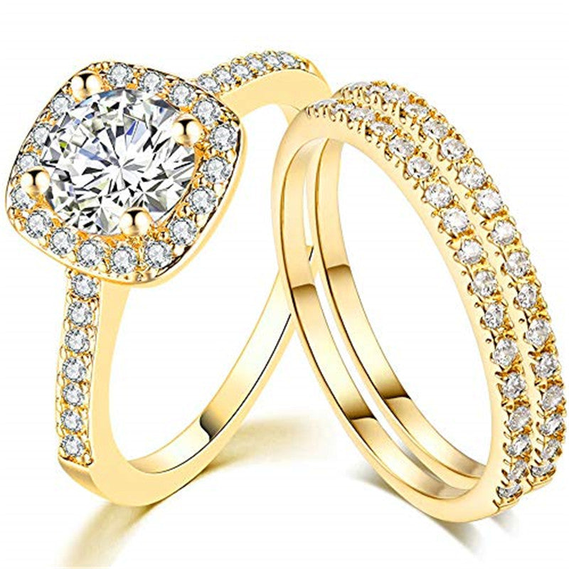 Graceful Classy Women's Popular Engagement Electroplated Ring