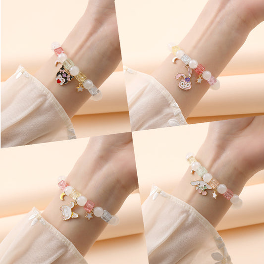 Commodity Ornament Korean Style Fresh Sweet Clow Crystal Bracelets