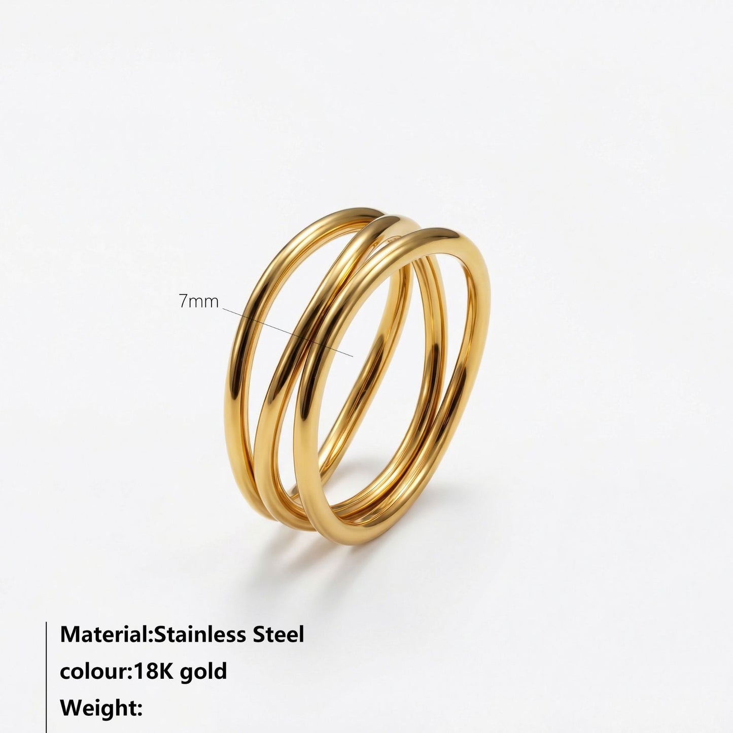 Style Simple Design Personalized Cold Retro Index Ring