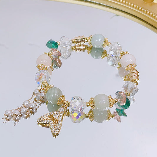 Love Super Fairy Crystal Mermaid Tail Design Bracelets