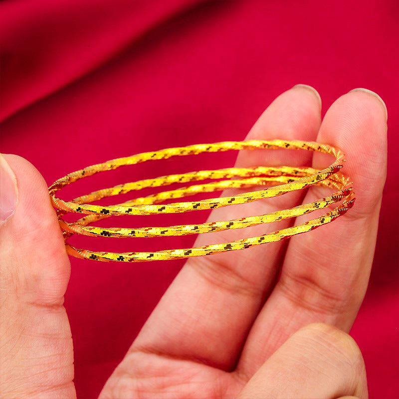 Women's Placer Gold Touch Fine Style Thunder Bracelet