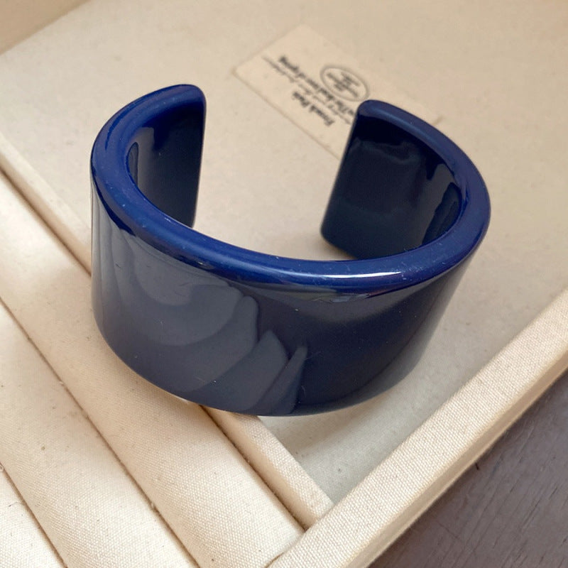 Women's Irregular Resin Minority Simple Retro Temperament Personality Fashion Design Unique Bracelets