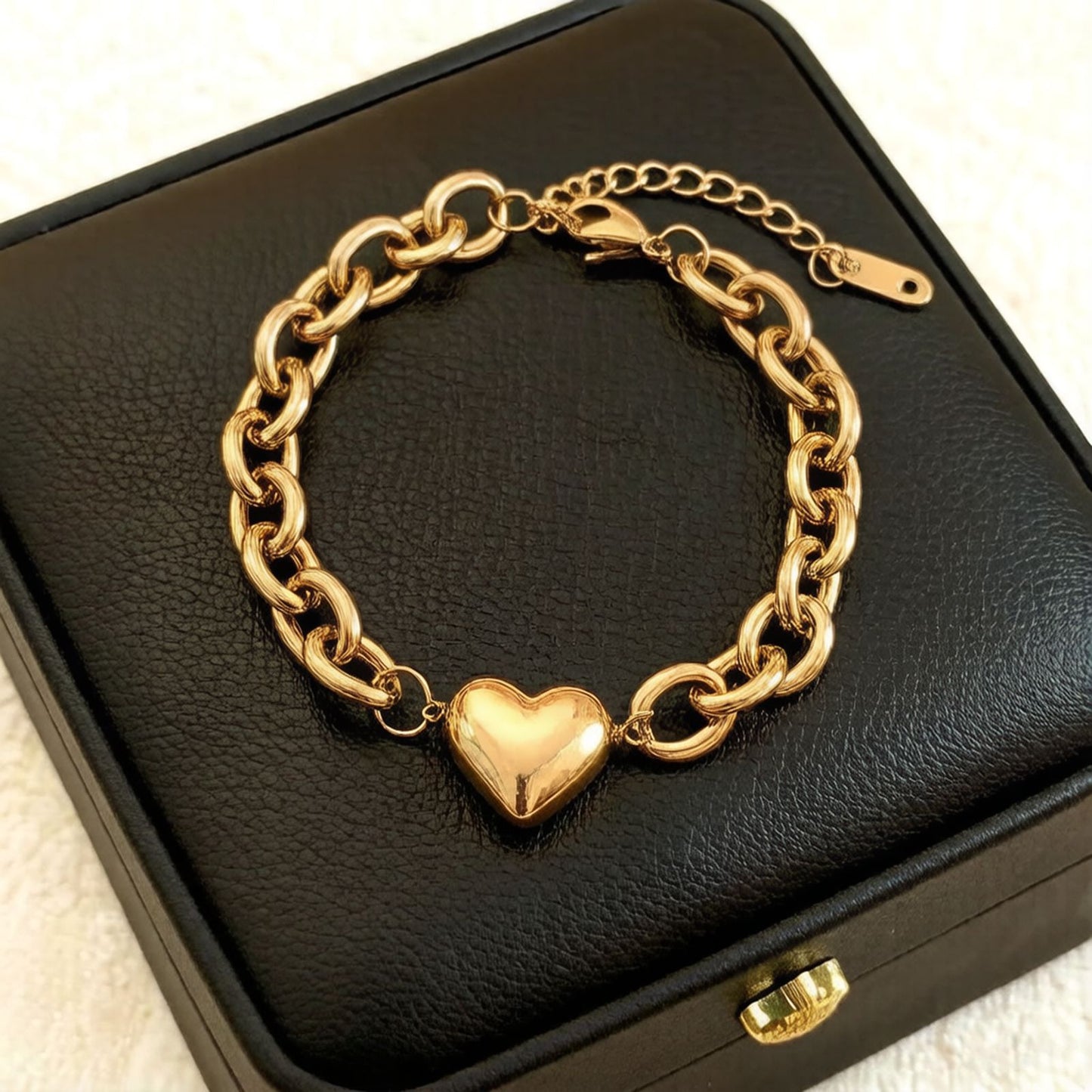Women's Heart-shaped Titanium Steel Versatile Style Fashion Bracelet