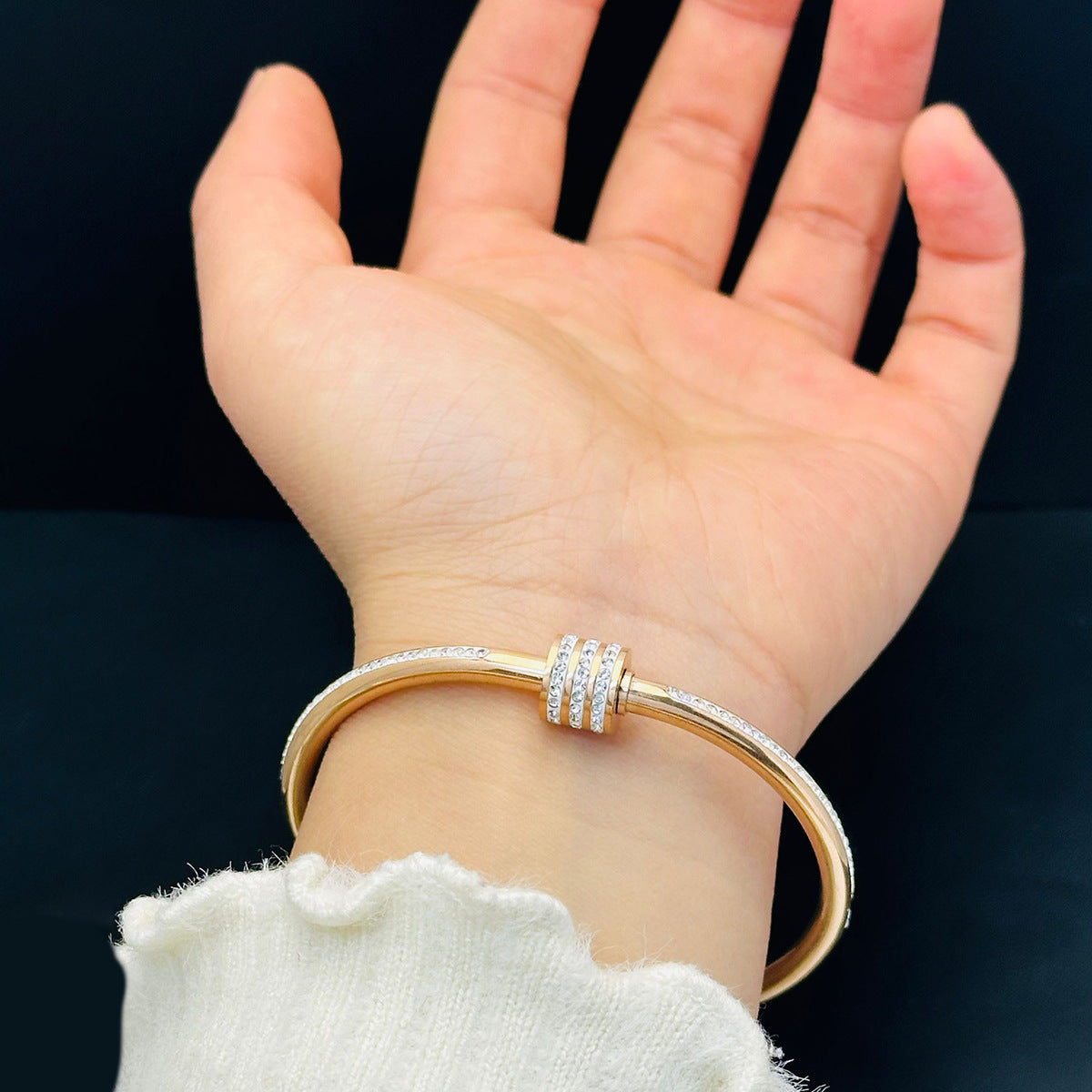 Waist Titanium Steel Rose Gold Simple Bracelet
