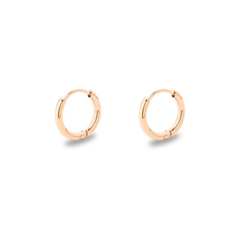 Titanium Steel Stainless Coil Trendy Arc Glossy Ear Buckle