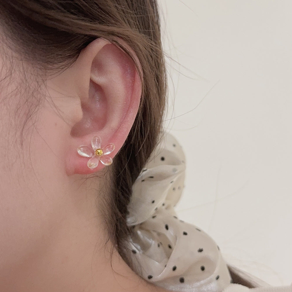 Cross Bow Sier Needle Light Luxury Earrings