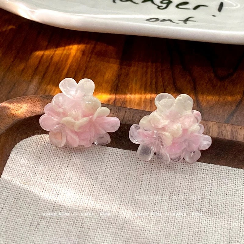 Flower Niche Design Female Mori Sweet Pastoral Earrings