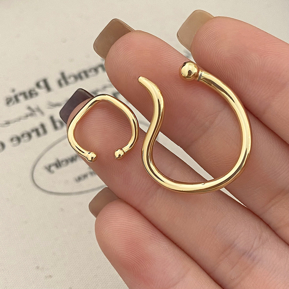 Metal Female Without Pierced Minority Design Simple Ear Clip
