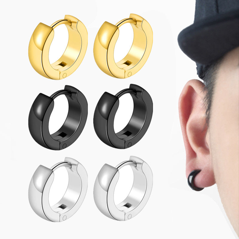 Handmade Polished High Quality Stainless Steel Unisex Spherical Arc Rings