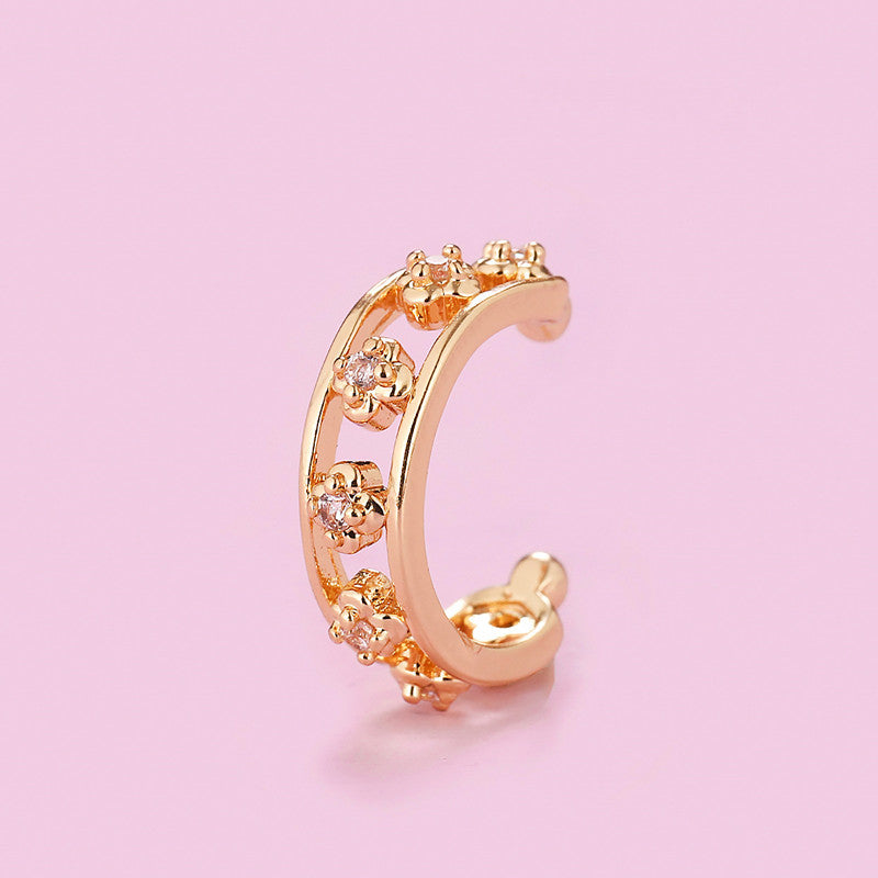 No Pierced Female Elegant Personality Diamond Simple Ear Clip