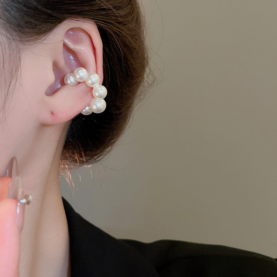 Pearl Love Tassel Art Retro French Fashion Temperament Earrings