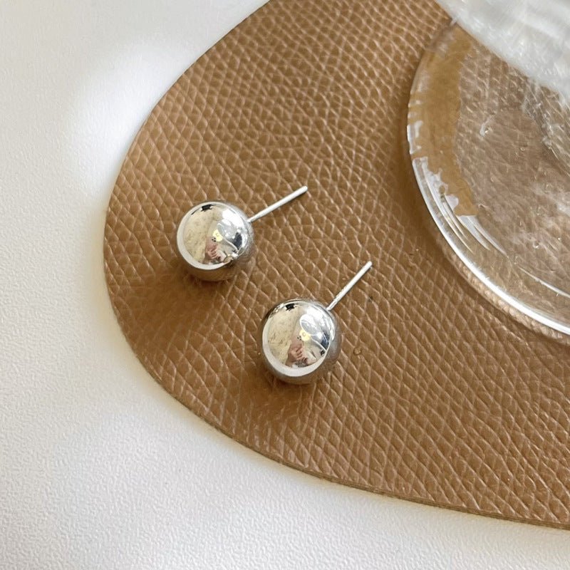 Fashion Simple Geometric Ball Metal Quality Earrings