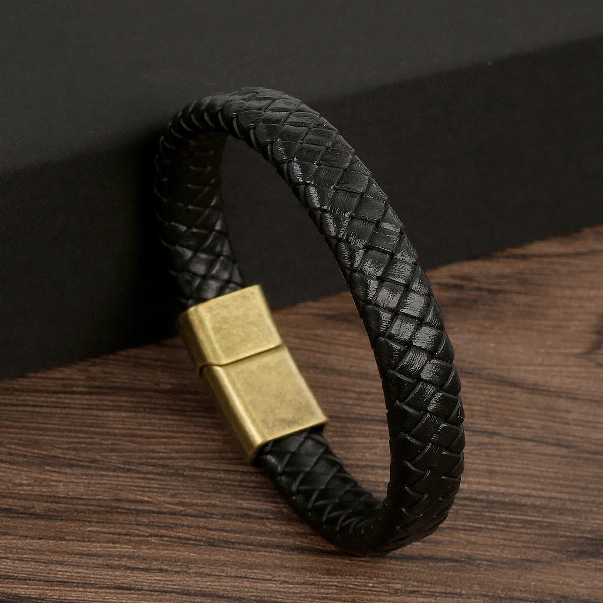 Herren-Modeschmuck, handgefertigte Magnetarmbänder aus echtem Leder
