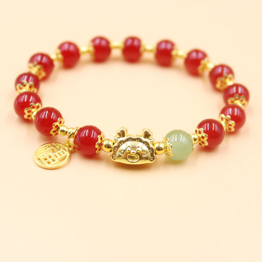 One Dragon Steamed Dumplings Life Female Light Luxury Minority Bracelets